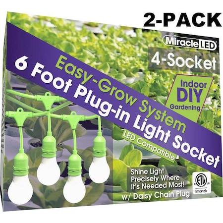 LED Ready Corded Lighti, Four Socket, PK2 MPN:602201