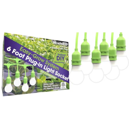 Four Socket LED Ready Corded Lighting System for Grow Lights, PK6 MPN:602203