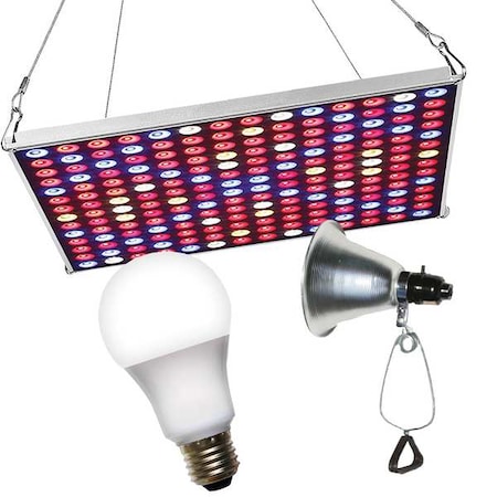 LED Grow Panel & Clamp On LED Full 5 Spectrum Grow Light Kit MPN:602226