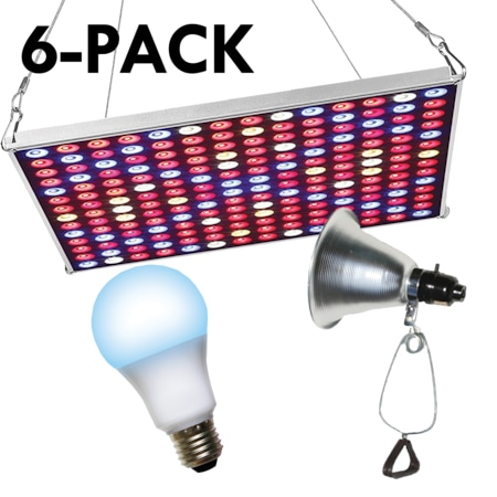 LED Grow Panel & Clamp On LED Blue Spectrum Grow Light Kit 18 Pcs Kit, PK6 MPN:602233