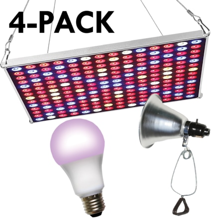 LED Grow Panel & Clamp On Red & Blue Spectrum Grow Light Kit 12 Pcs Kit, PK4 MPN:602240