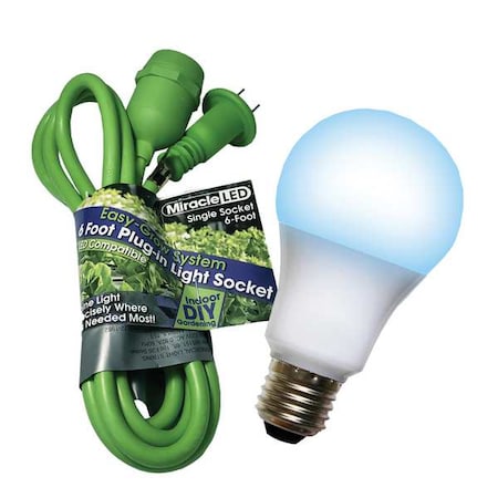 Single Socket Grow Light Cord System & LED Blue Spectrum Grow Light MPN:602246