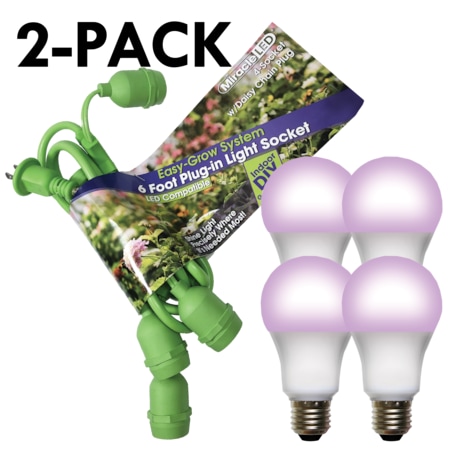 Grow System 4 Socket & LED Red & Blue Spectrum Grow Light Kit 10 Pcs Kit, PK2 MPN:602271