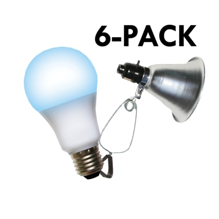 Clamp Lamp Grow Fixture & Blue Spectrum LED Grow Light 12 Pcs Kit, PK6 MPN:602281