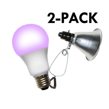 Clamp Lamp Grow Fixture + Red & Blue LED Grow Light 4 Pcs Kit, PK2 MPN:602287