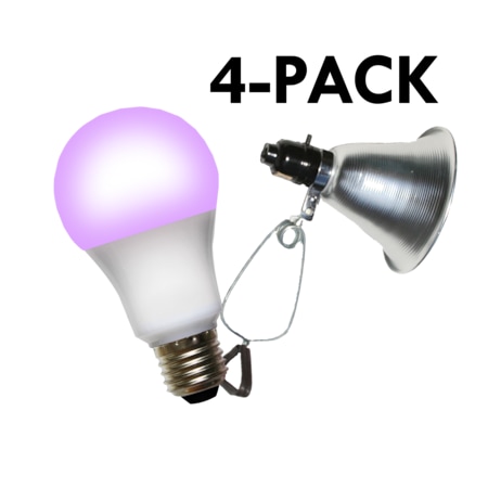 Clamp Lamp Grow Fixture + Red & Blue LED Grow Light 8 Pcs Kit, PK4 MPN:602288
