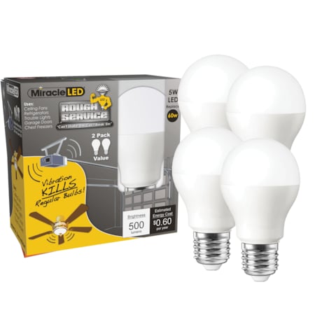 Rough Service Low Profile LED Bulb Vibration Resistant Replace 50W, PK4 MPN:602114