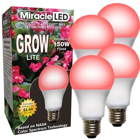 LightBulb, RedSpcHydrpLEDUltraG, 12W, PK4 MPN:602122