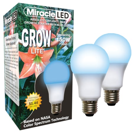Blue Spectrum Hydroponic LED Ultra Grow Light Replacing 150W, PK2 MPN:602125
