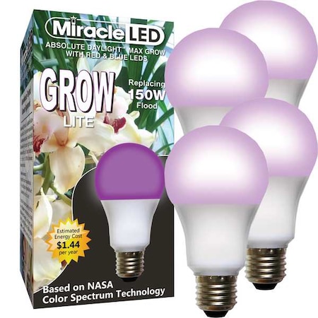 LightBulb, RedBlueSpc HydrpncLED, 12W, PK4 MPN:602130