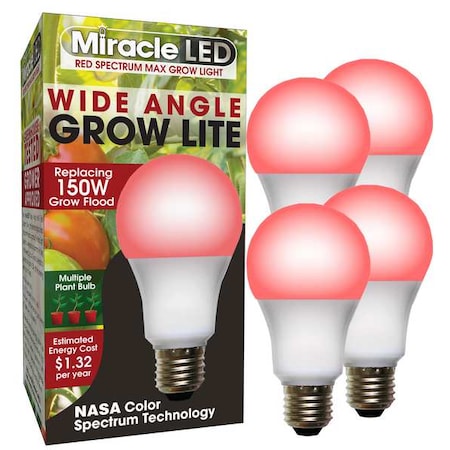 LightBulb, RedSpcWideAngleMltPt, 11W, PK4 MPN:602146