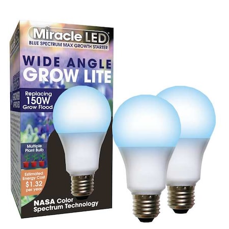 LightBulb, BlueSpcMltPtLEDGrow, 11W, PK2 MPN:602149