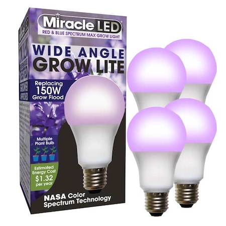 LightBulb, RedBlueSpc Mlt Pt LED, 11W, PK4 MPN:602154
