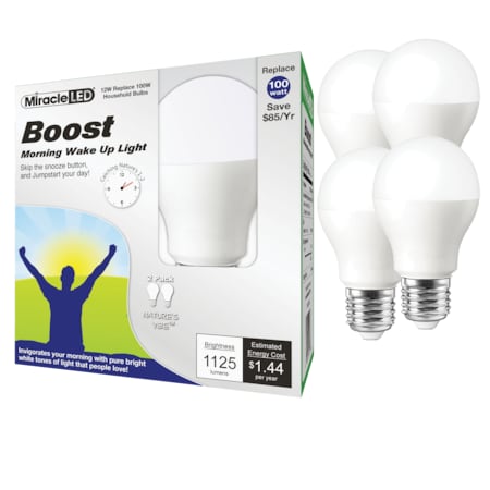 Nature's Vibe Boost Morning Wake Up Light Daylight LED Bulb, PK4 MPN:602205