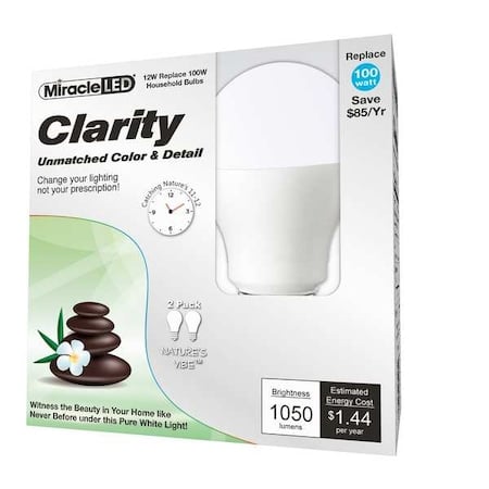 Nature's Vibe Clarity High Visibility Daylight LED Light Bulb, PK2 MPN:602207