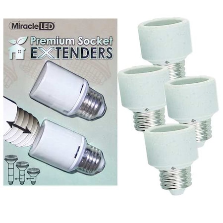 U.L. Listed 1 Inch Stackable Porcelain Socket Extenders, PK4 MPN:602220