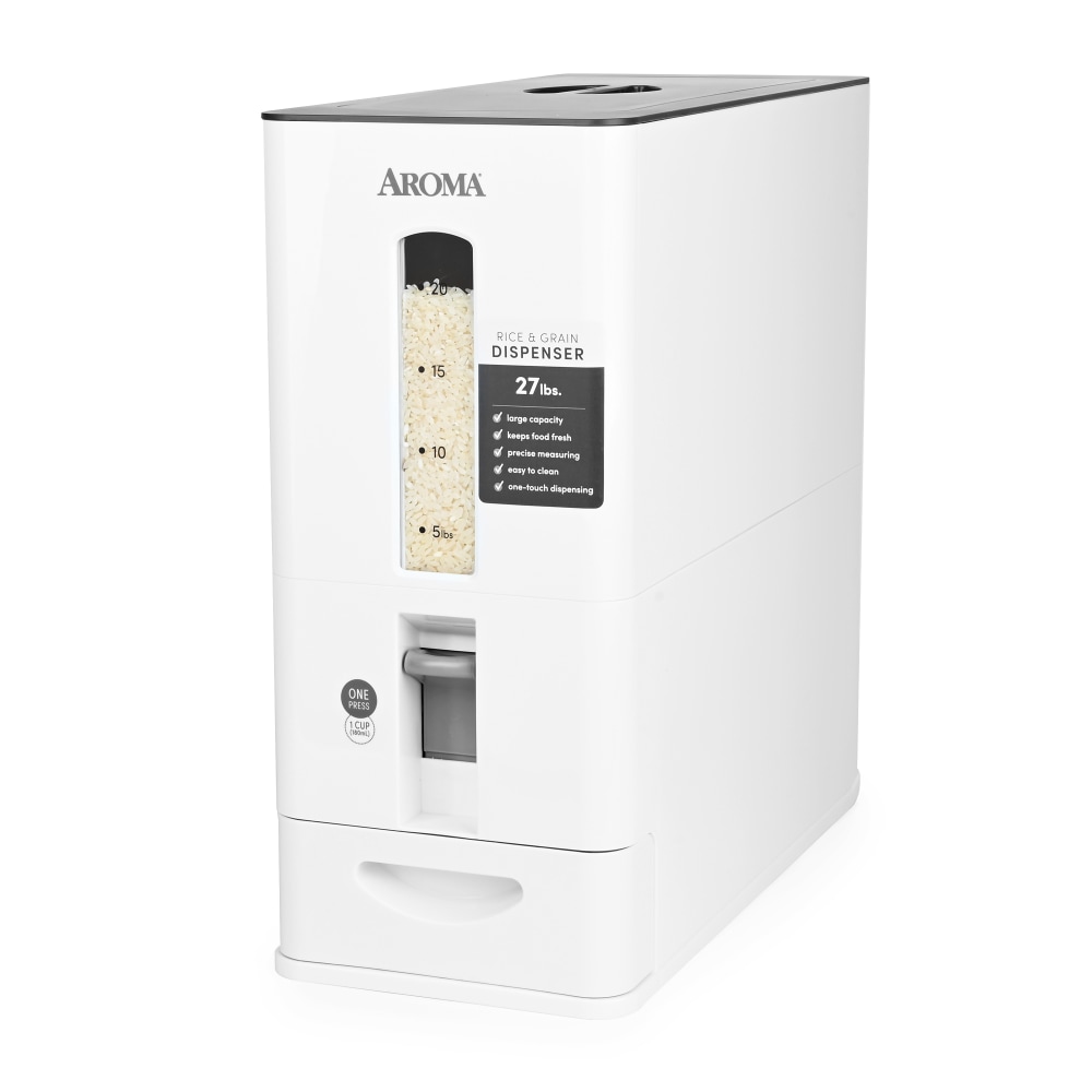Aroma Rice Dispenser, 352 Oz, White MPN:ARD-125