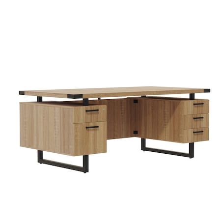 Office Desk, 36 in D X 29 1/2 in H, 72 in W X MPN:MRDBF7236SDD