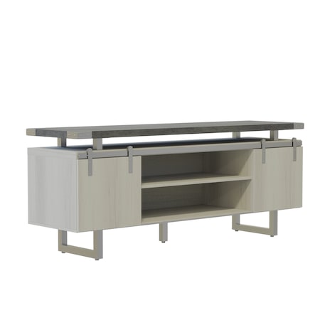 Storage Cabinet, 20 in D X 29 1/2 in H, 72 in W X MPN:MRLWCWDSGY