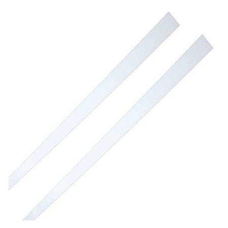 Strips, 36 in L, 1 1/2 in W, 1/8 in H, White Acrylic MPN:16236