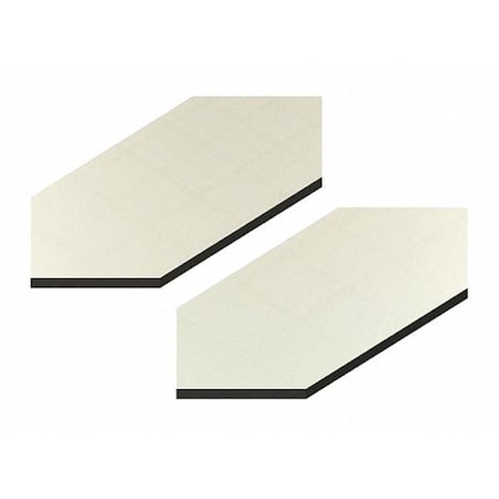 Seam Plates, 4 in L, 2 in W, 1/8 in H, Mirror MPN:32202