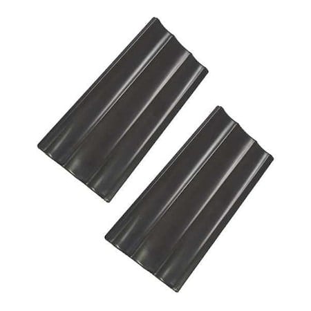 Contemporary Seam Plates, 3 in L, 1 1/2 in W, 1/4 in H, Cherry Walnut MPN:53512