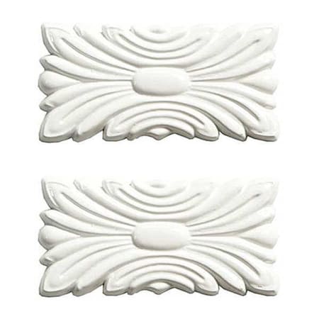 Seam Plates, 3 in L, 1 1/2 in W, 1/4 in H, Dove White MPN:88502