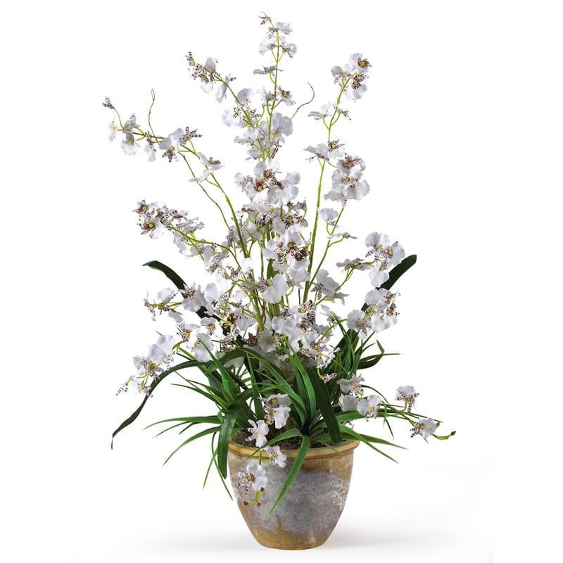 Nearly Natural 26in Dancing Lady Orchid With Vase MPN:1005-WH
