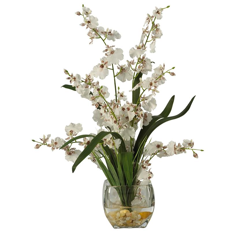 Nearly Natural 19in Dancing Lady Orchid, White MPN:1119-WH