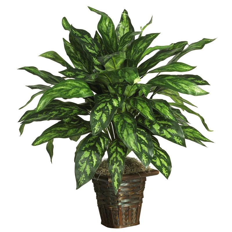 Nearly Natural 31in Silver King Plant With Basket MPN:6615