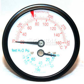 Mitco B136M Boiler Gauge 3-1/4