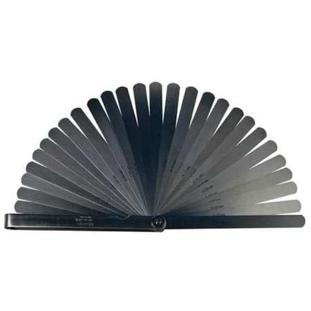 0.05-0.1MM Metric Thickness Gage Set 28 Leaves MPN:184-303S