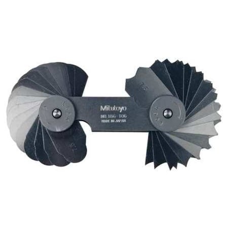7.5-15MM Metric Radius Gage w/32 Leaves MPN:186-106