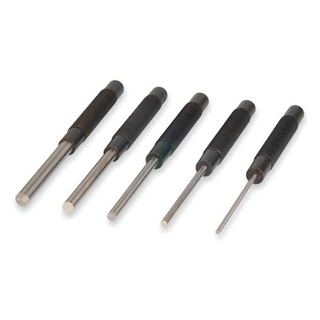 Drive Pin Punch Set, 5 Pieces, Steel MPN:985-118
