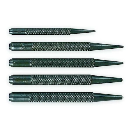 Center Punch Set W/Pouch, 3 and 4 In, 5 Pc MPN:985-138