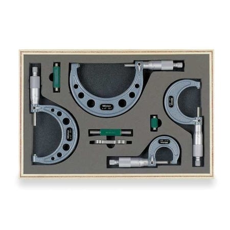 Micrometer Set, 0-4 In MPN:103-930