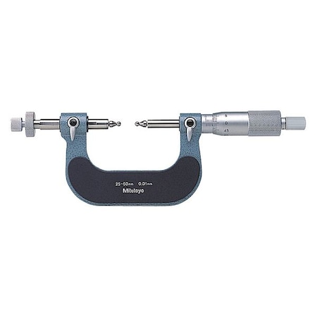 0 to 25/.01mm Gear Micrometer MPN:124-173
