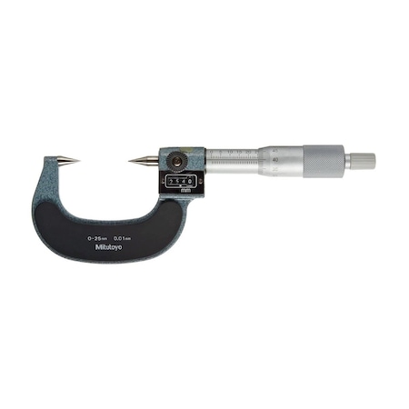 Point Micrometer, Dc 0-25/.01mm MPN:142-153