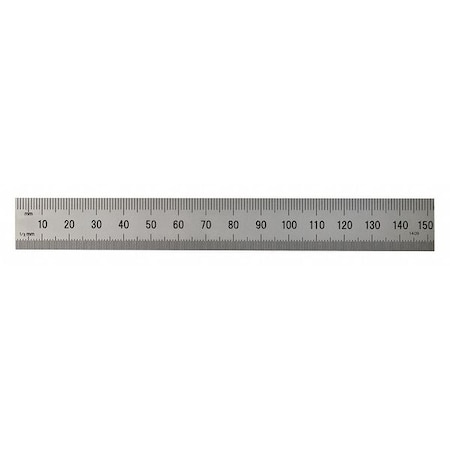 Steel Rule, Rigid, 6In, 32/64ths/0.5/1mm MPN:182-105