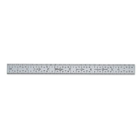 Steel Rule, Flexible, 6 In, 8/16/32/64ths MPN:182-201
