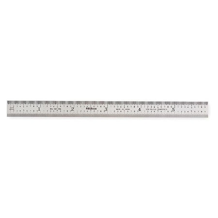Steel Rule, Rigid, 6In, 50/100ths/0.5/1mm MPN:182-206