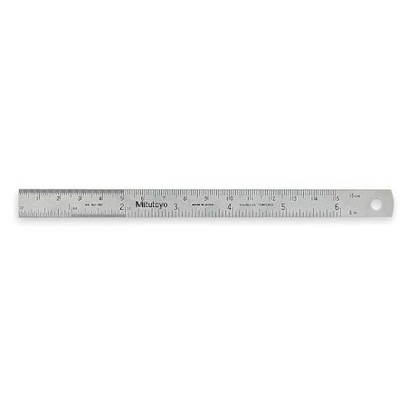 Steel Rule, Flex, 6 In, 16/32/64ths/0.5/1mm MPN:182-302