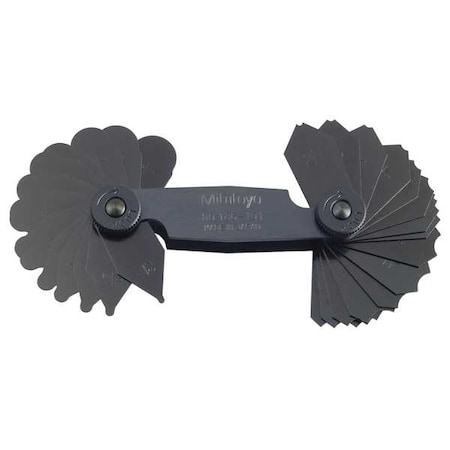 Radius Gage Set, 1/32 to 1/4, 30 Leaves MPN:186-101