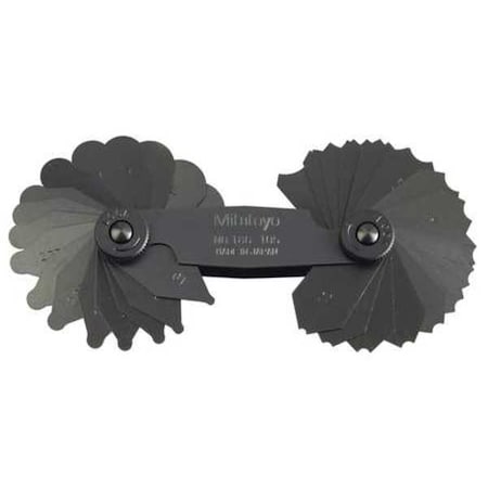 Radius Gage Set, 34 Pairs, 1-7mm MPN:186-105