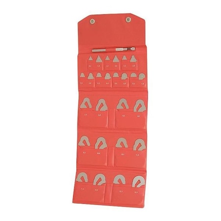 Radius Gage, 5 mm to 13 mm, Angle, 26 MPN:186-902
