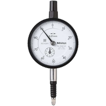 Dial Indicator, 0 to 10 mm, White MPN:2046A-60