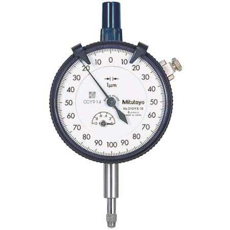 Dial Indicator, 0 to 1mm, 0-100-0 MPN:2109AB-10