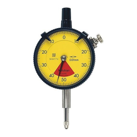 Dial Indicator, 0 to 0.8mm Range, yellow MPN:2929A