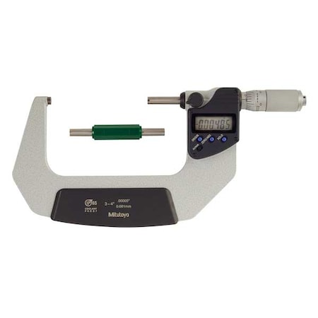 Electronic Micrometer, 3-4 In, 0.00005 In MPN:293-347-32