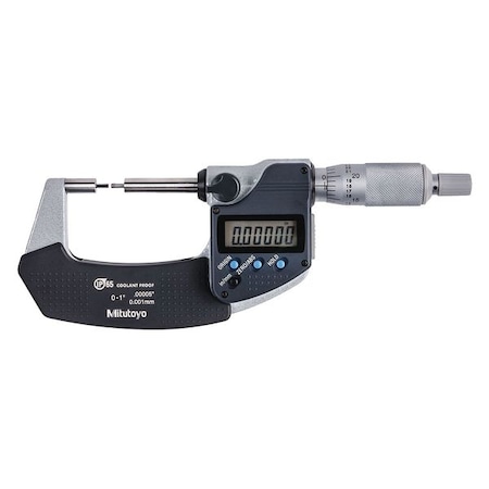 Digimatic Spline Mike 0 to 1Ft Ip to 65 MPN:331-361-32